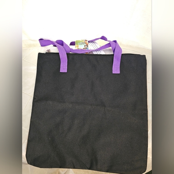 Nwt Disney Fairies Vibrant Nylon Zip Top Tote - Picture 5 of 9